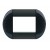 Placa ornament rotunda 3 module Antracit Bticino Living Light